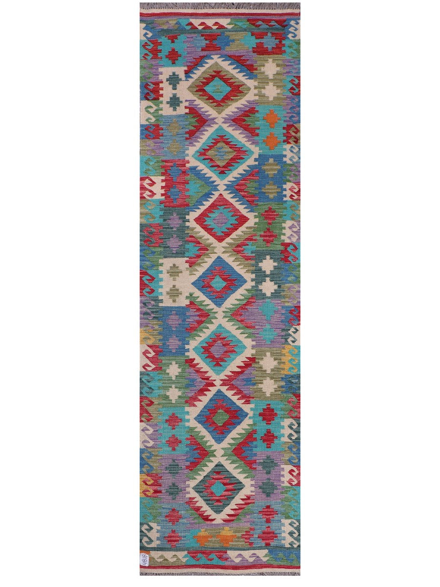 Maimana Kilim Runner - 292 x 80 cm