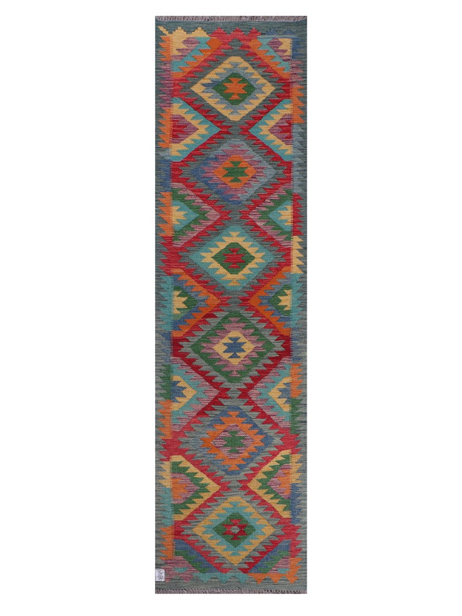 Maimana Kilim Runner - 296 x 78 cm
