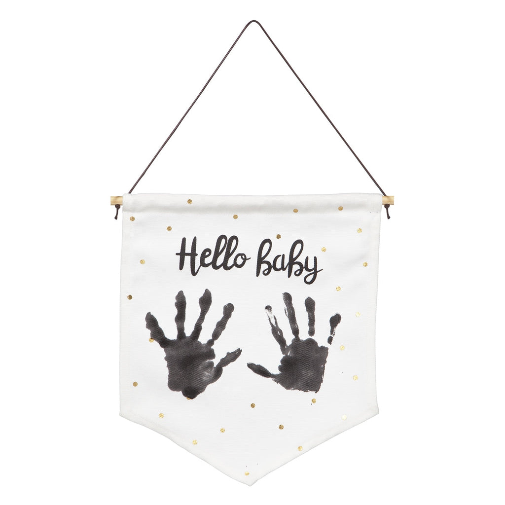 Baby Art Personalised My Baby Art Flag for lasting memory of your baby's hand or footprint