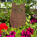 Rustic Metal Owl Garden Ornament – 35cm Steel Outdoor Sculpture