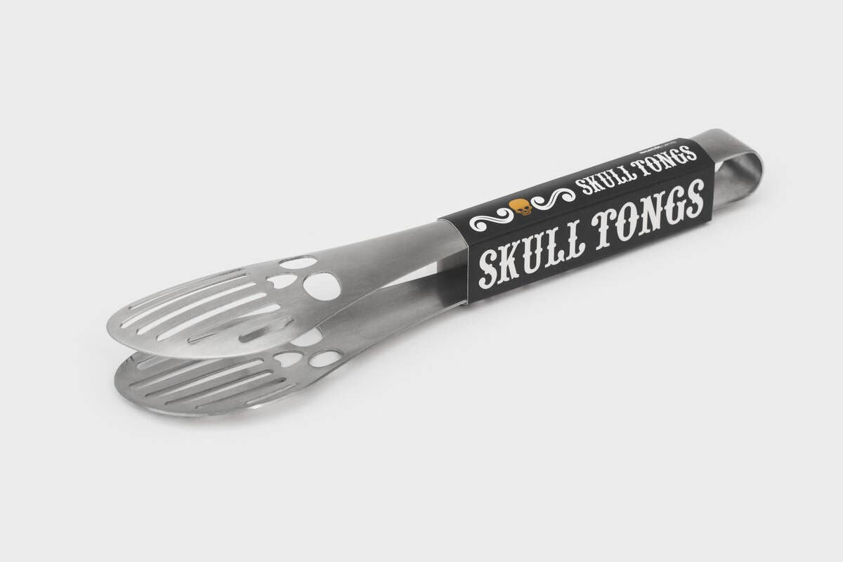 Kate's Clothing Skull Tongs – Stainless Steel Gothic Kitchen Serving Tool