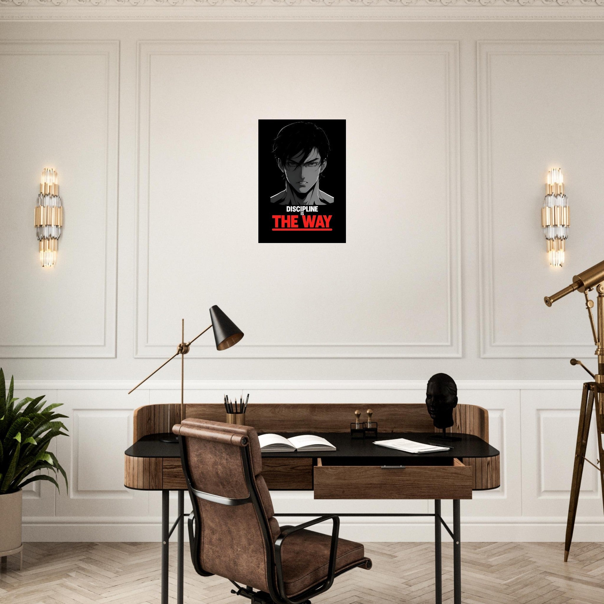 Discipline is the Way - Anime Motivational Wall Art | Empowering Semi-Gloss Print | Inspirational Anime Poster for Home & Office Decor