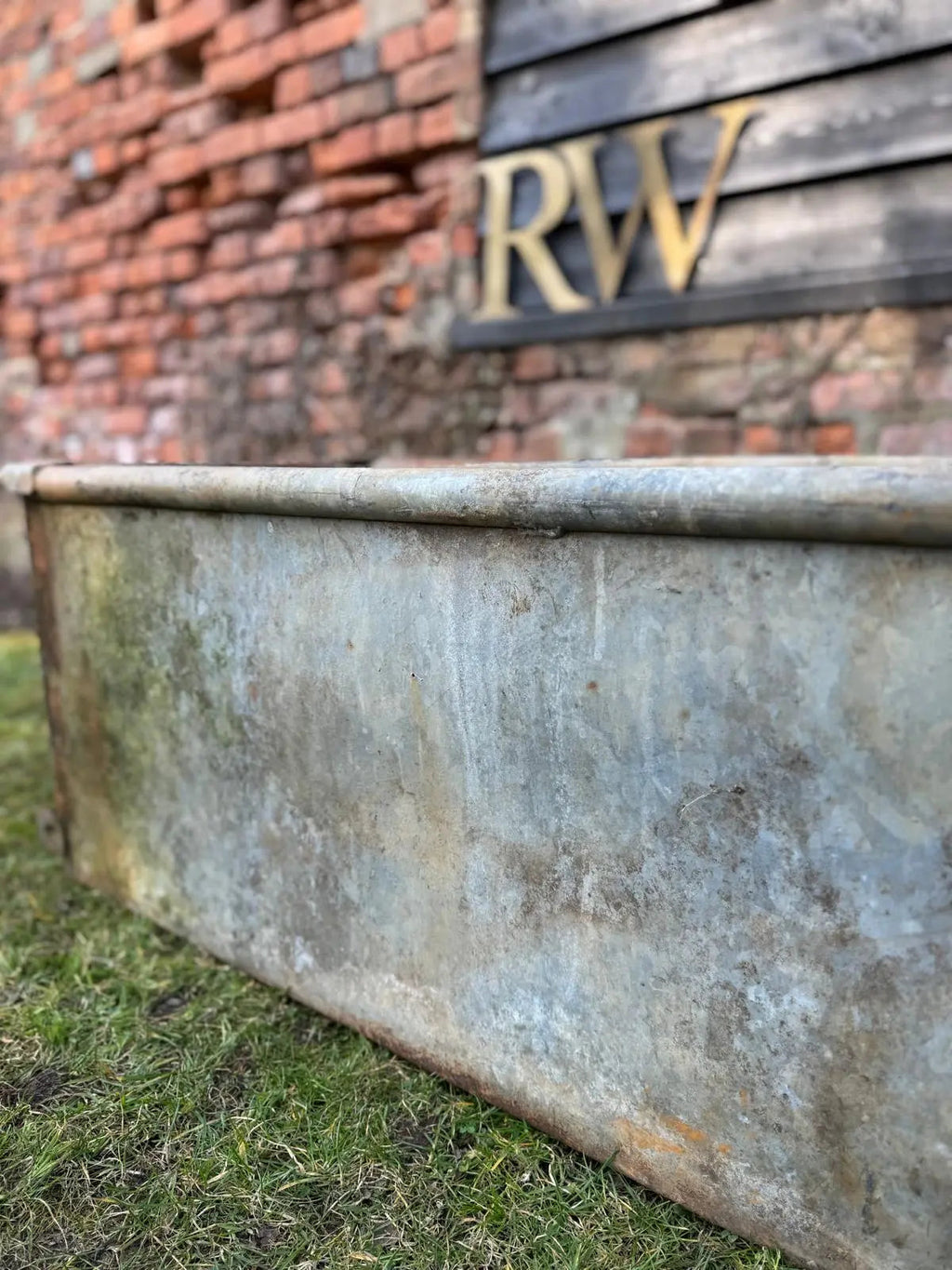 Reclaimed Galvanised Trough Planter /  Raised Bed Plant Tree Shrub Herb Pot CC