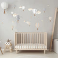 Live Vida Hot Air Balloons Wall Stickers A4 - Neutral