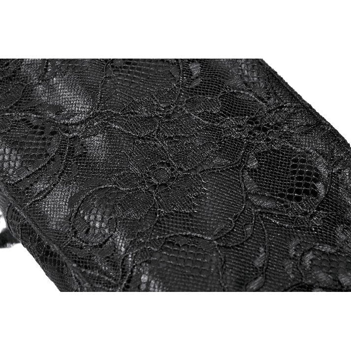 Dark In Love Victoria Mini Handbag – Black Lace & Satin Goth Bag