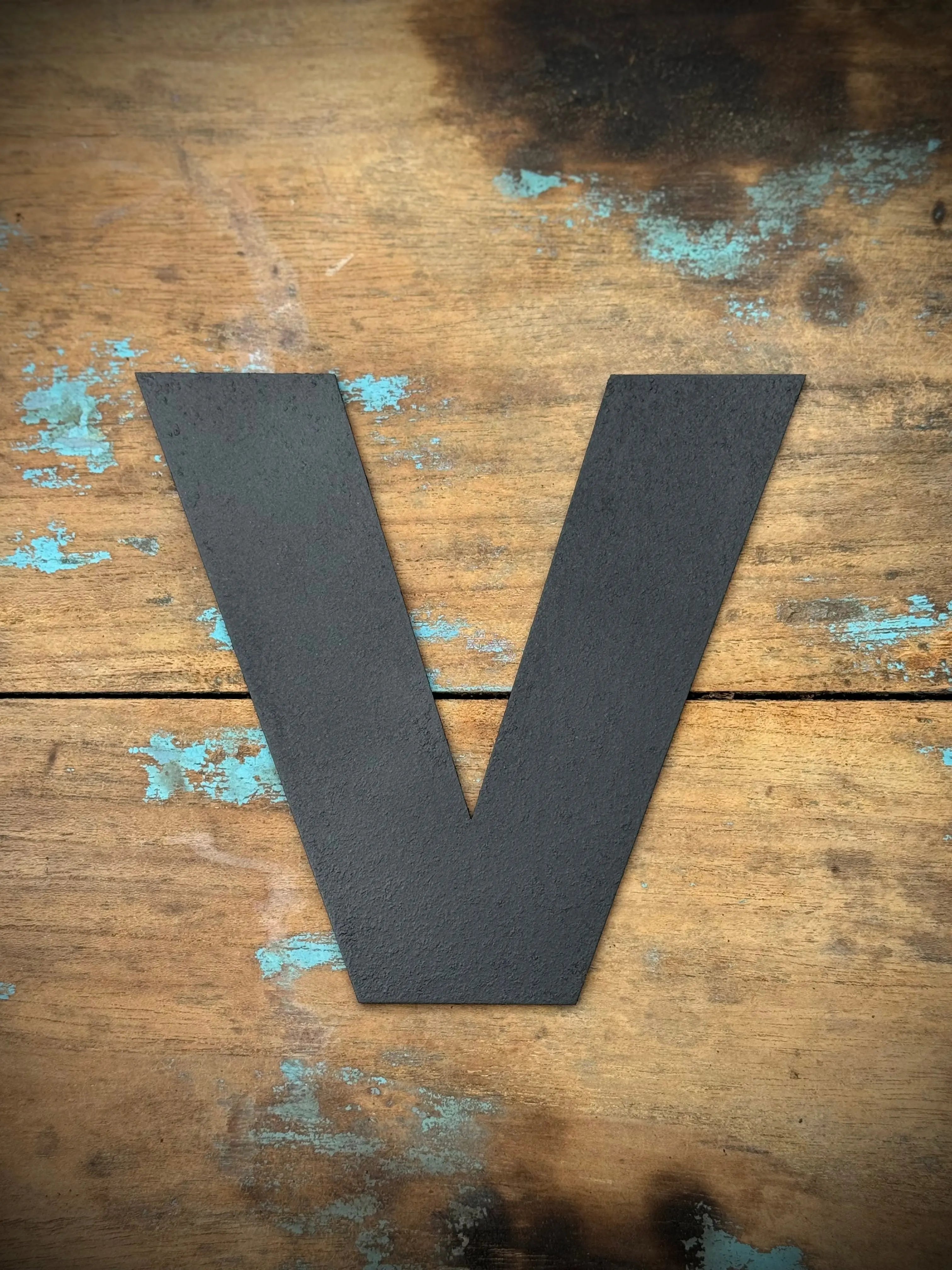 Rustic Black Metal Letters – Industrial Steel Wall Decor by Rustic Warehouse