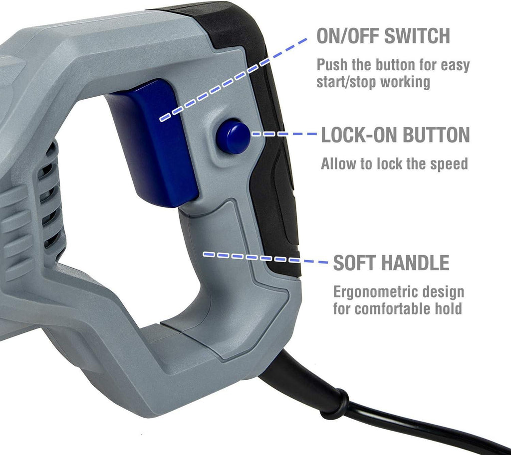WORKPRO 710W Reciprocating Saw | Variable Speed Corded Sabre Saw