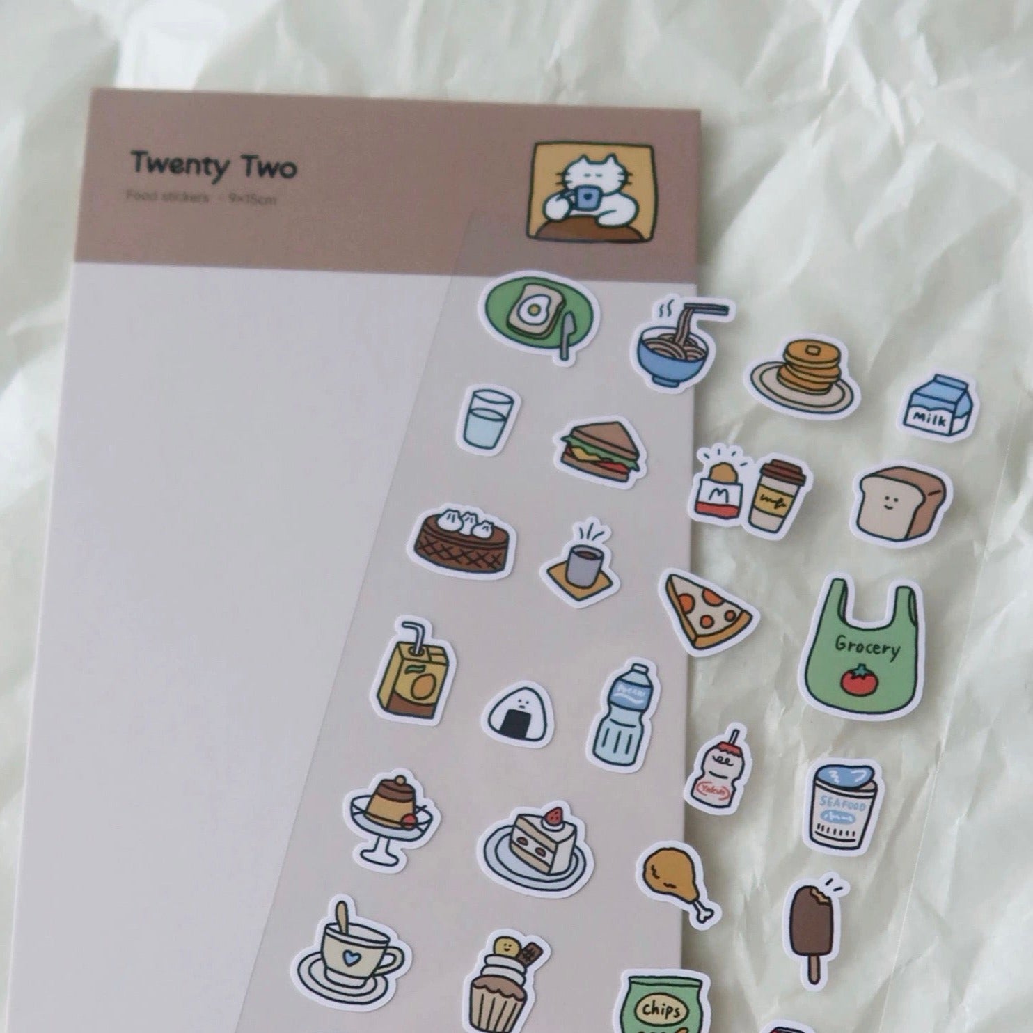 Love Food Cute Sticker Sheet for Journaling by LuLuFun Studio – 10.5x14.8cm