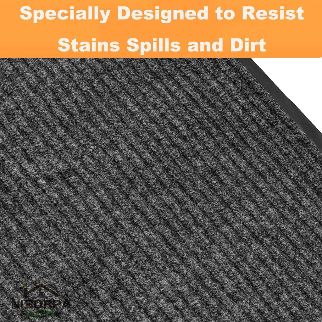 Nisorpa Hallway Runner Rug 90x500cm – Non-Slip Washable Dirt Trapper