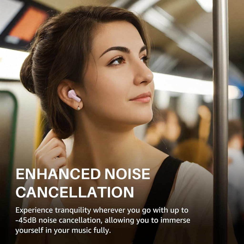TOZO NC3 Hybrid Active Noise Cancelling Wireless Earbuds | IPX8 | 55H