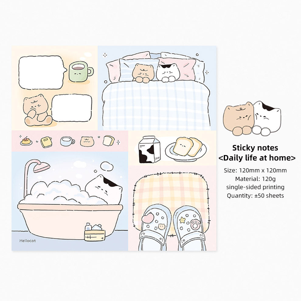 Flower Patchwork Memo Note Pad by LuLuFun Studio – 50 Floral Notes