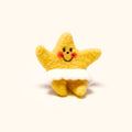 LuLuFun Studio Star Dancing Needle Felted Brooch – Handmade Fluffy Pin
