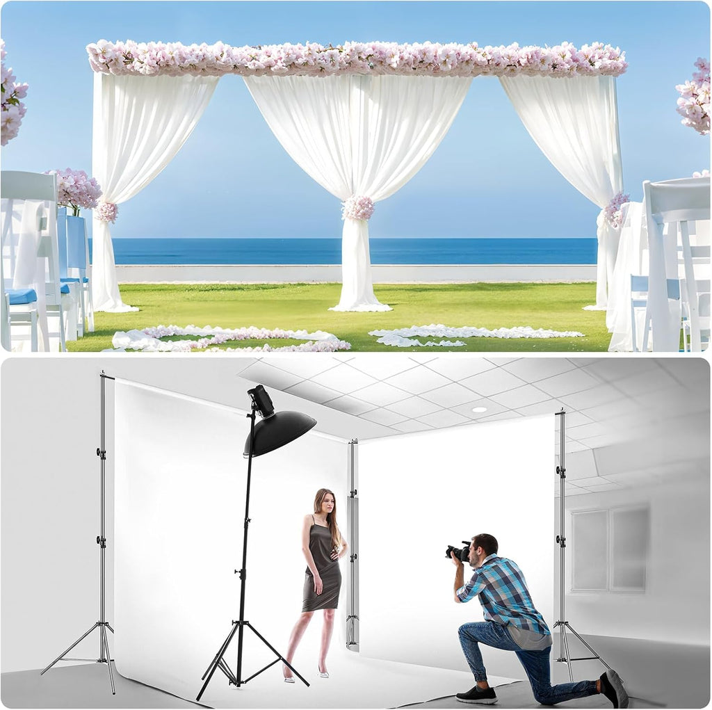 EMART 20ft Heavy Duty Photo Backdrop Stand Kit with Clamps & Bag
