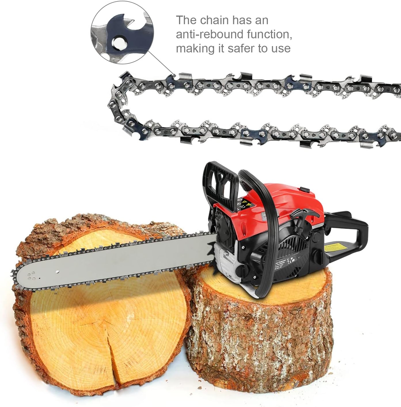 Massive Discounts 16-Inch Chainsaw Chains | 3/8" Pitch 56DL 4-Pack