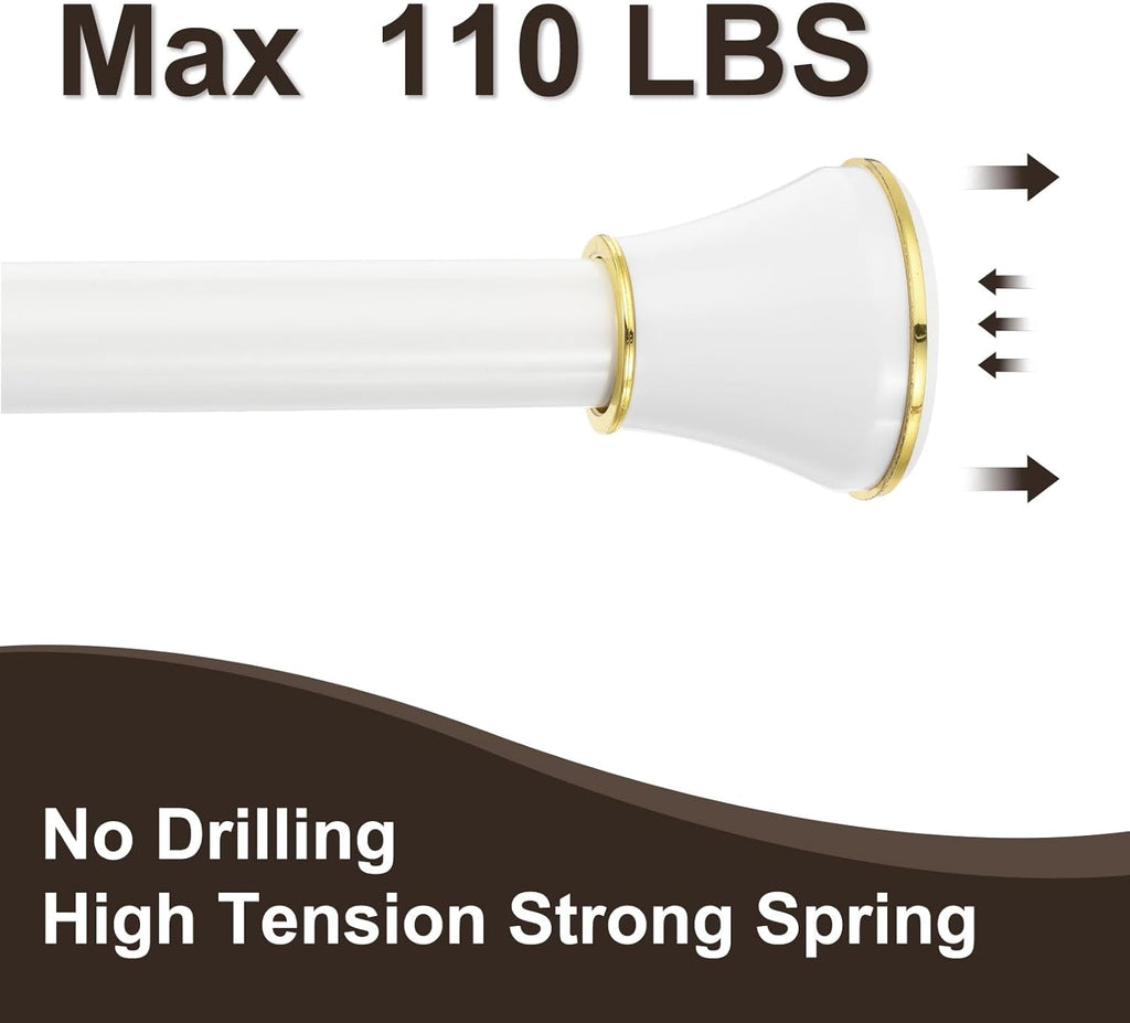 Massive Discounts Stainless Steel Tension Curtain Rod, 43–79 Inch