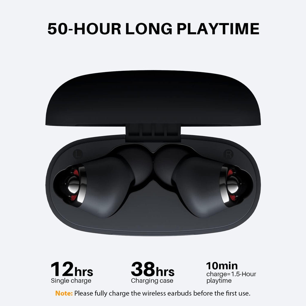 Tribit FlyBuds C1 Wireless Earbuds | Bluetooth 5.2 | 50H Playtime