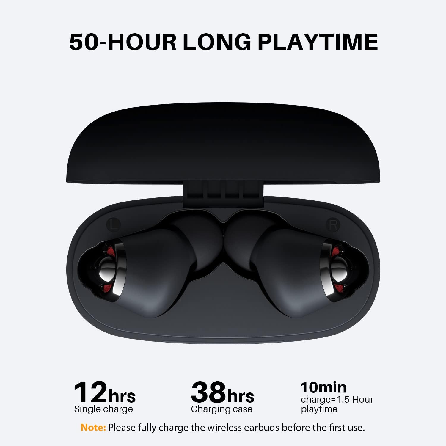 Tribit FlyBuds C1 Wireless Earbuds | Bluetooth 5.2 | 50H Playtime