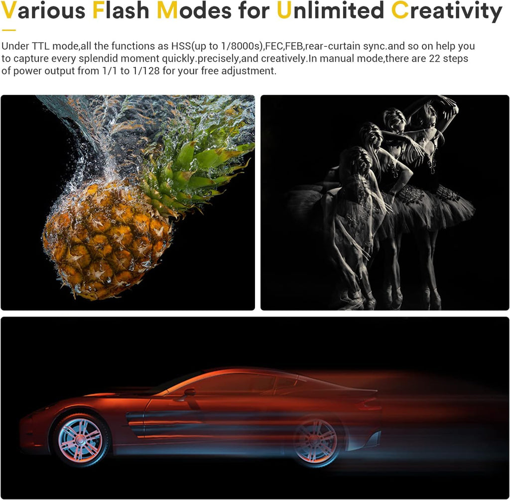 Godox TT685II-F TTL Camera Flash Speedlite for Fuji – GN60 2.4G HSS