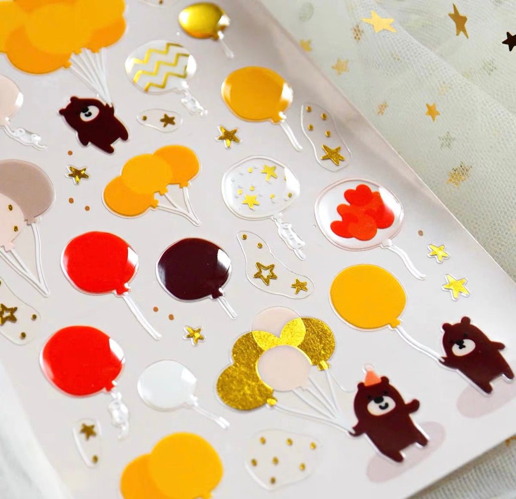LuLuFun Studio Happy Day Decorative Stickers for Journaling - 1 Sheet