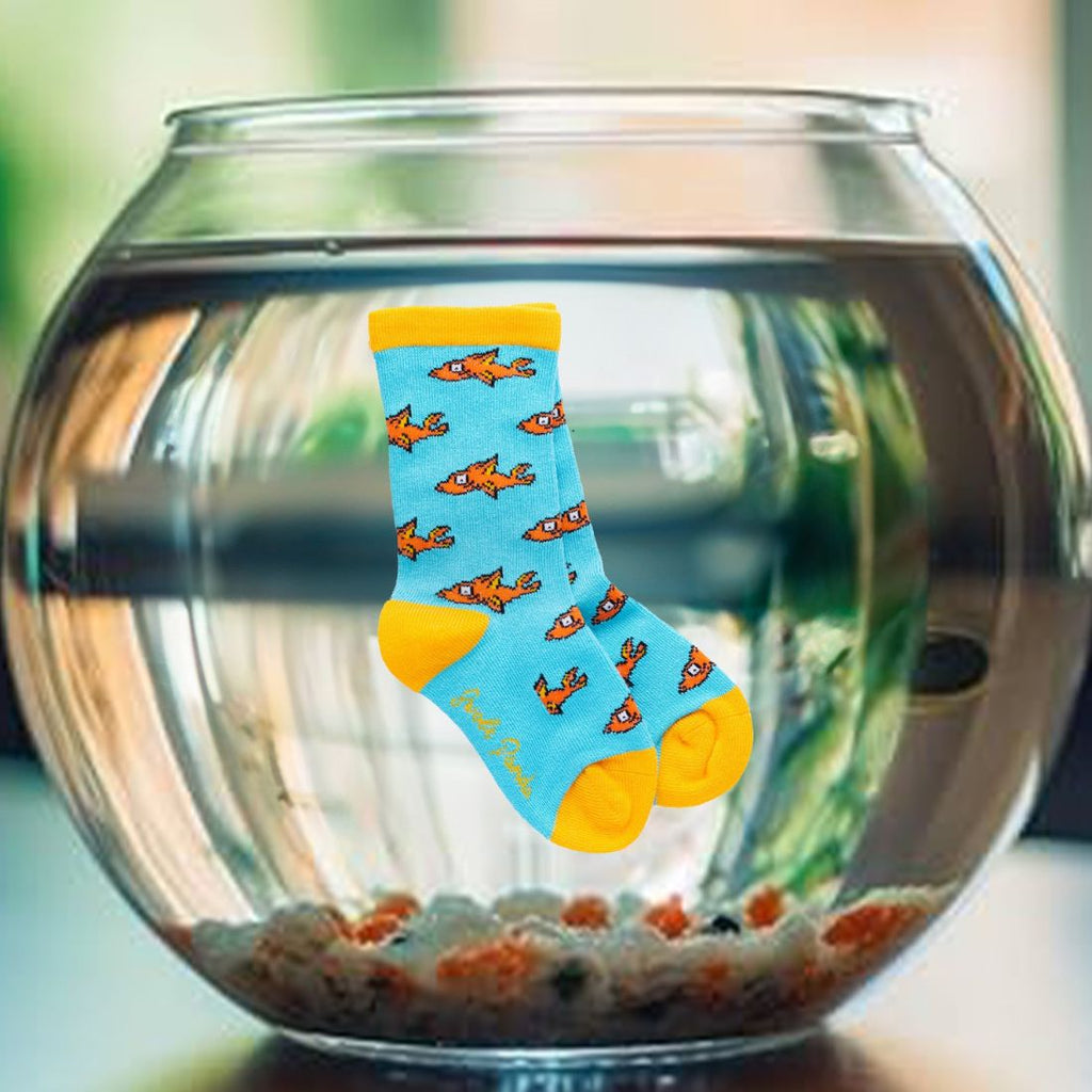 Swole Panda Children's Guppy Fish Bamboo Socks – Seamless & Breathable