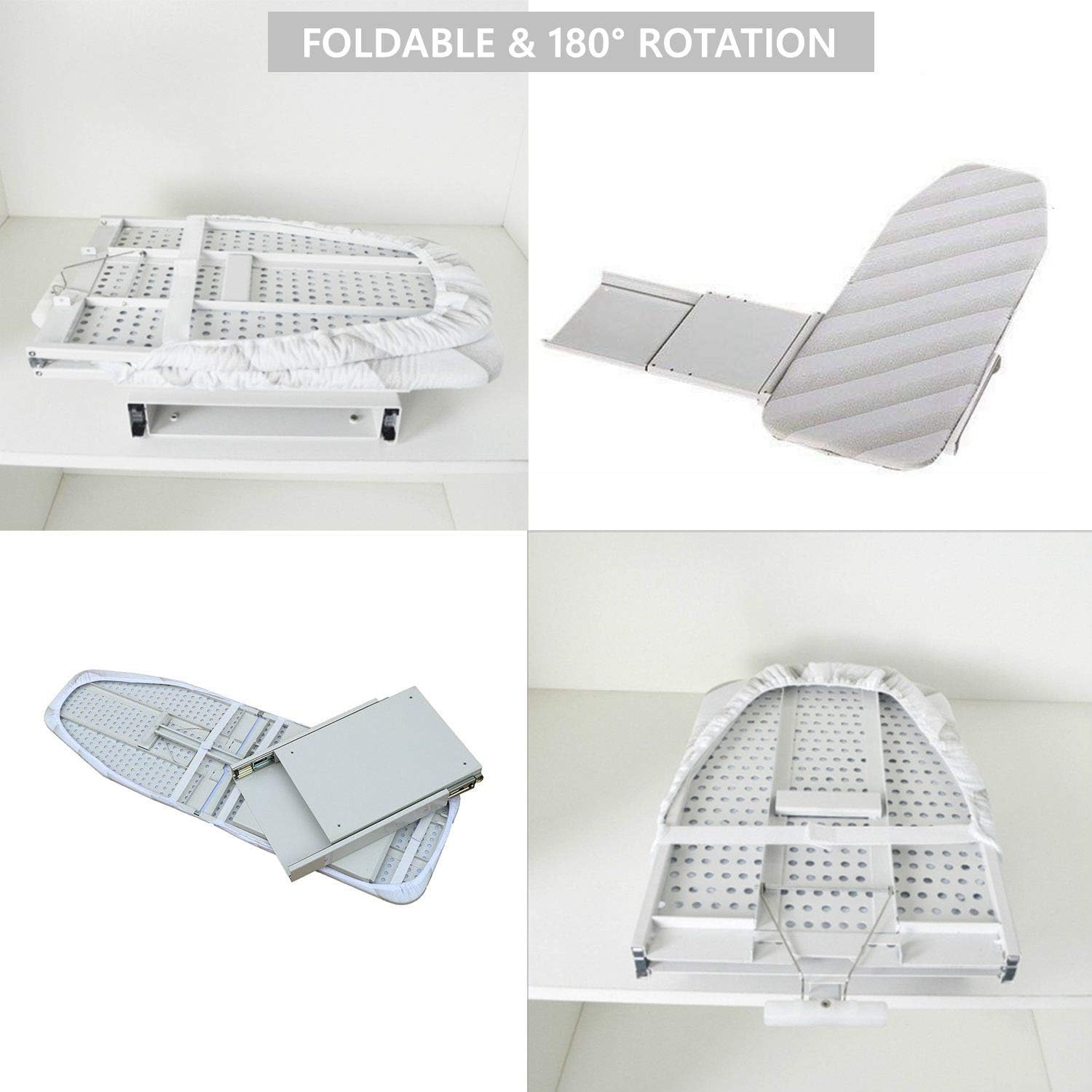 Nisorpa Pull Out Ironing Board | 180° Rotatable Fold Away Table