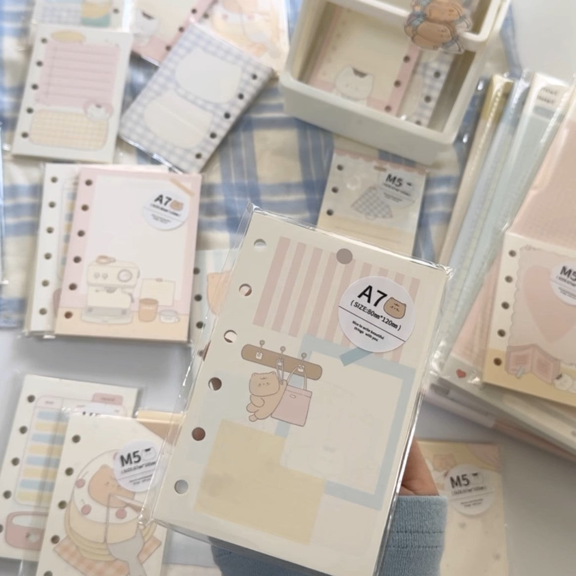 A7 Kitty Refill Paper by LuLuFun Studio – 30 Cute Journaling Notes