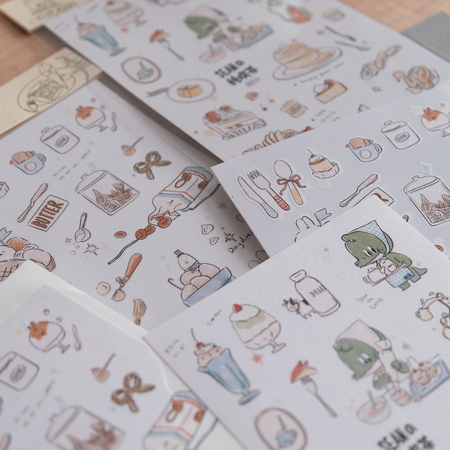 Afternoon Tea Washi Sticker Sheet - A Gator Life Cute Journaling Decor