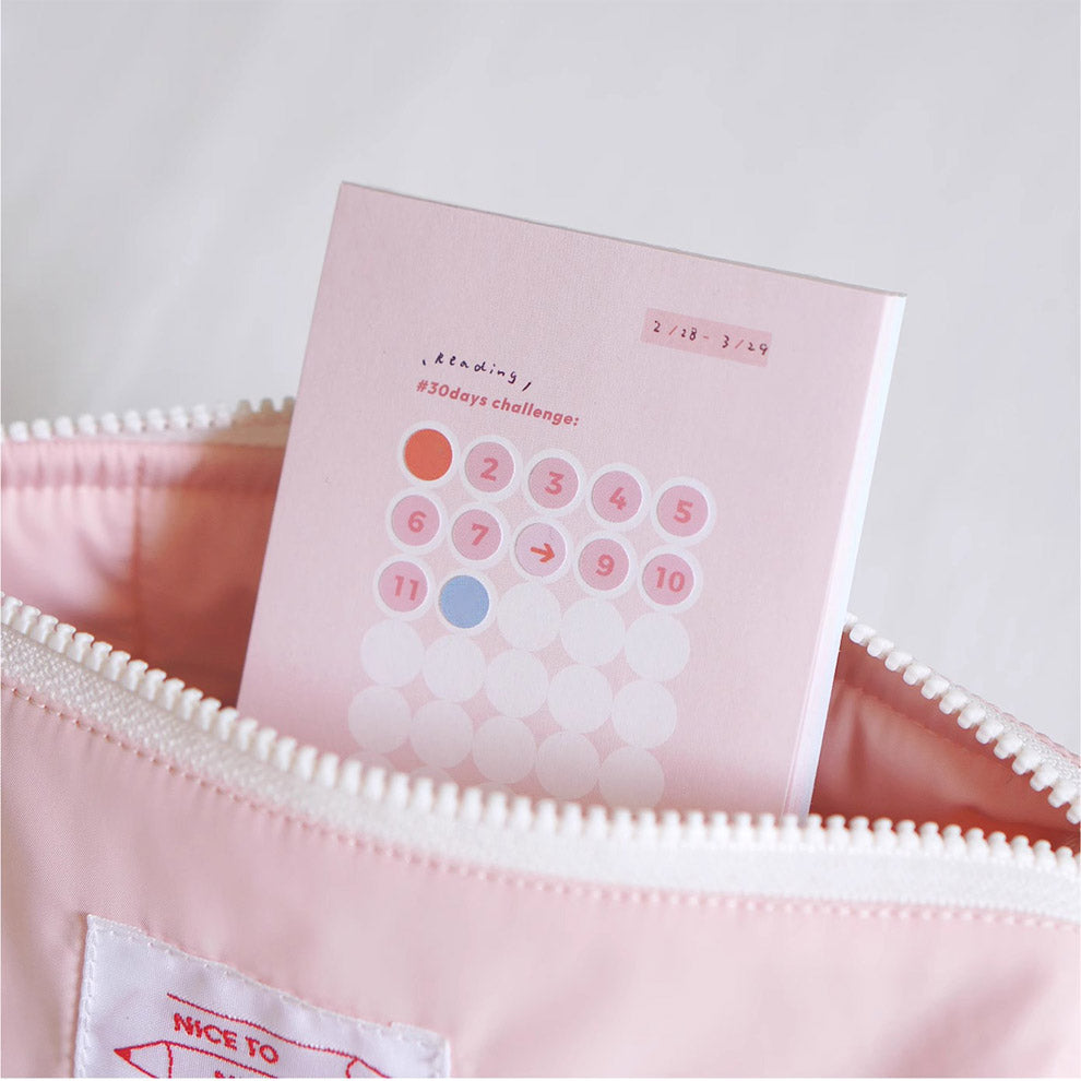Habit Tracker Memo Note Pad by LuLuFun Studio - 60 Sheets, 105x67mm