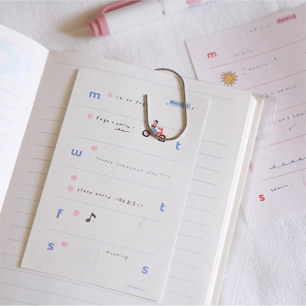 LuLuFun Studio Weekly Plan Memo Note Pad - 60 Sheets Stationery