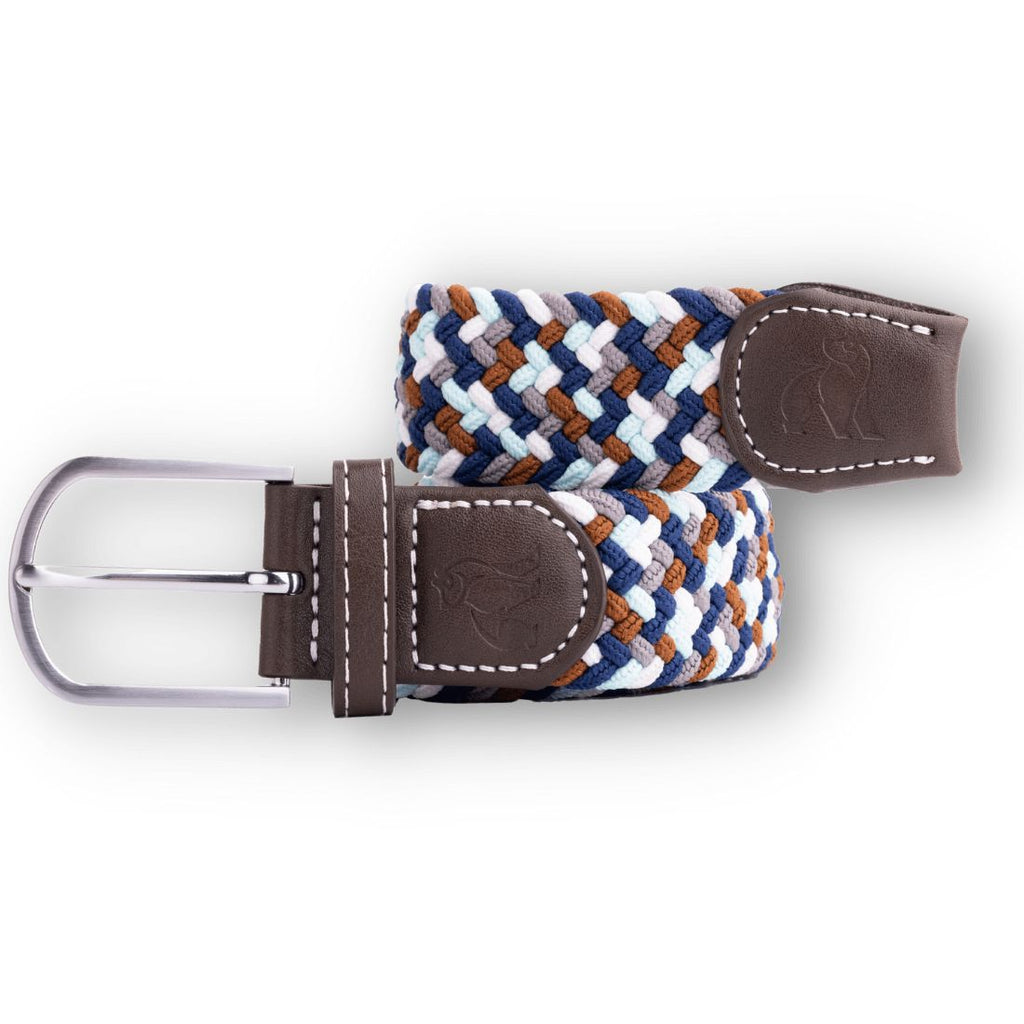 Swole Panda Recycled Woven Belt – Navy Zigzag Sustainable Elastic