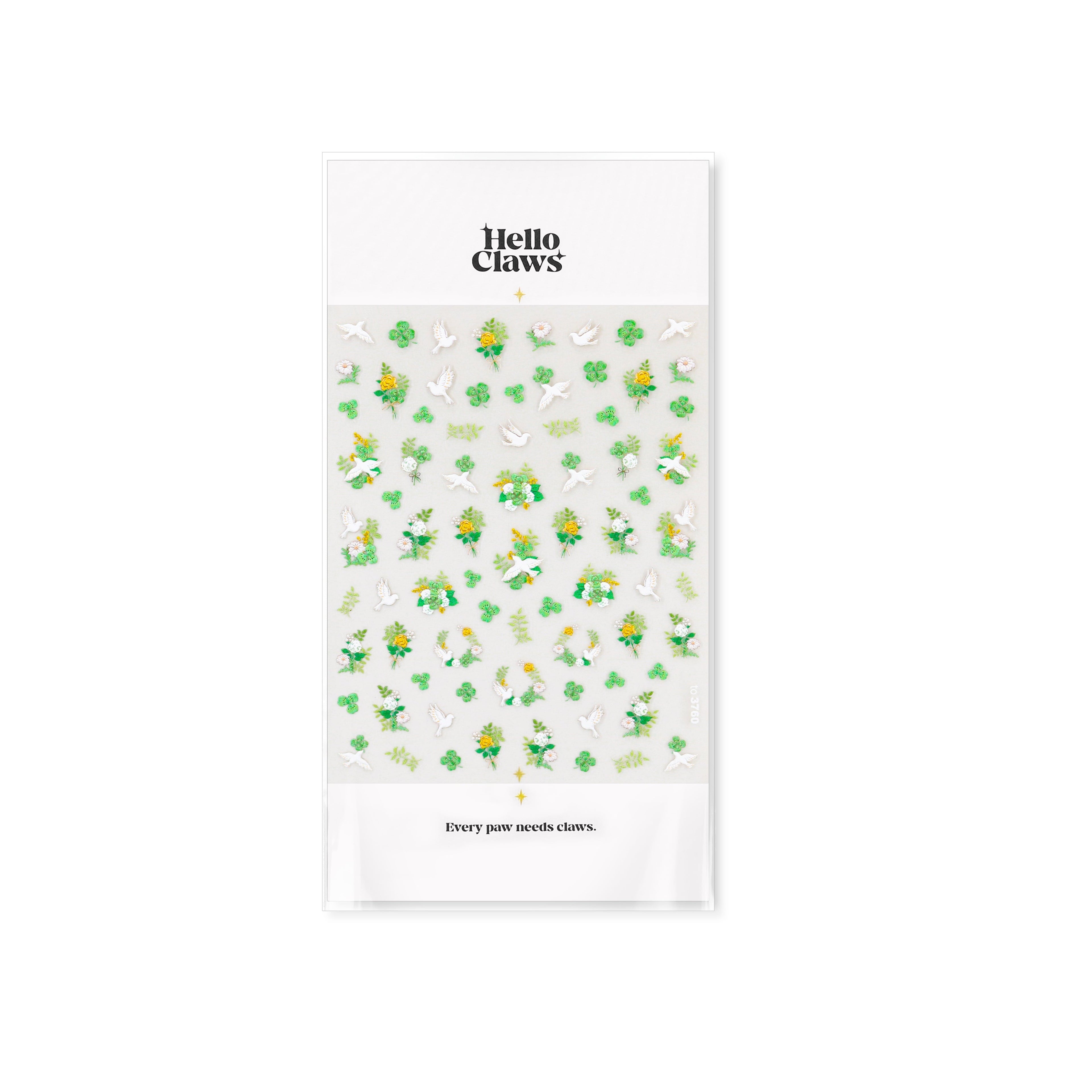 LuLuFun Studio Spring Flower and Bird Nail Art Stickers - 1 Sheet