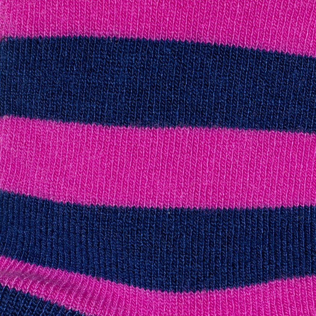 Swole Panda Children's Pink Stripe Bamboo Socks – Seamless & Breathable