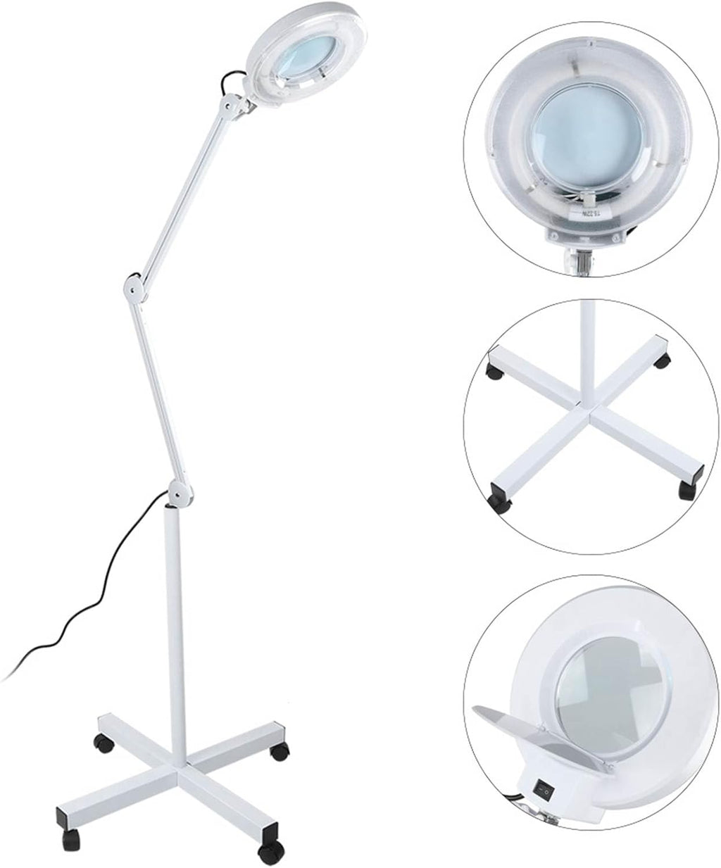 Massive Discounts 5X Magnifying Floor Lamp – Adjustable LED Beauty Light