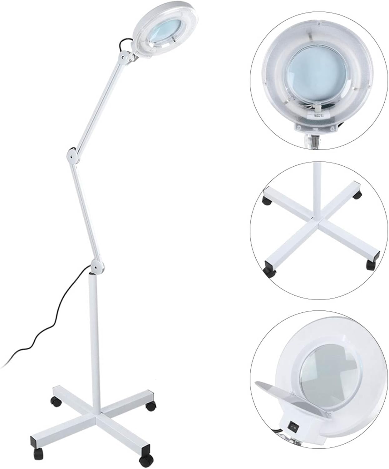 Massive Discounts 5X Magnifying Floor Lamp – Adjustable LED Beauty Light