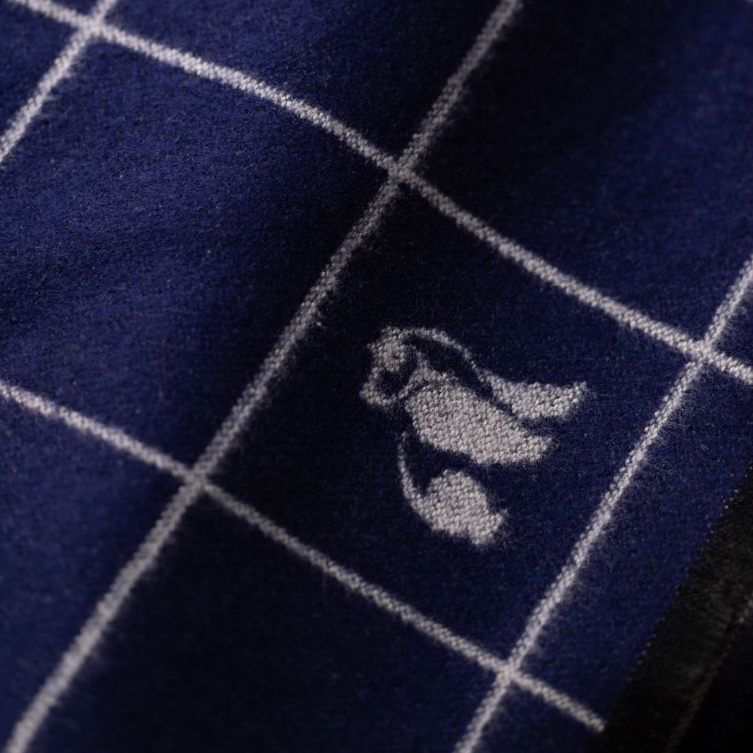 Swole Panda Blue Check Bamboo Scarf – Sustainable & Breathable Neckwear