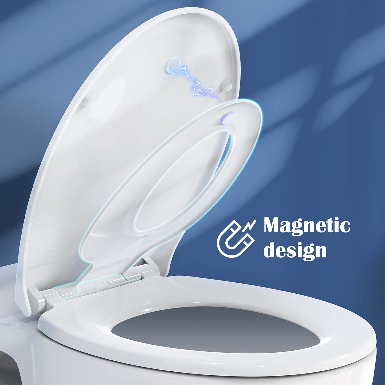 STOREMIC O-Shape Family Toilet Seat with Child Seat - Soft Close White