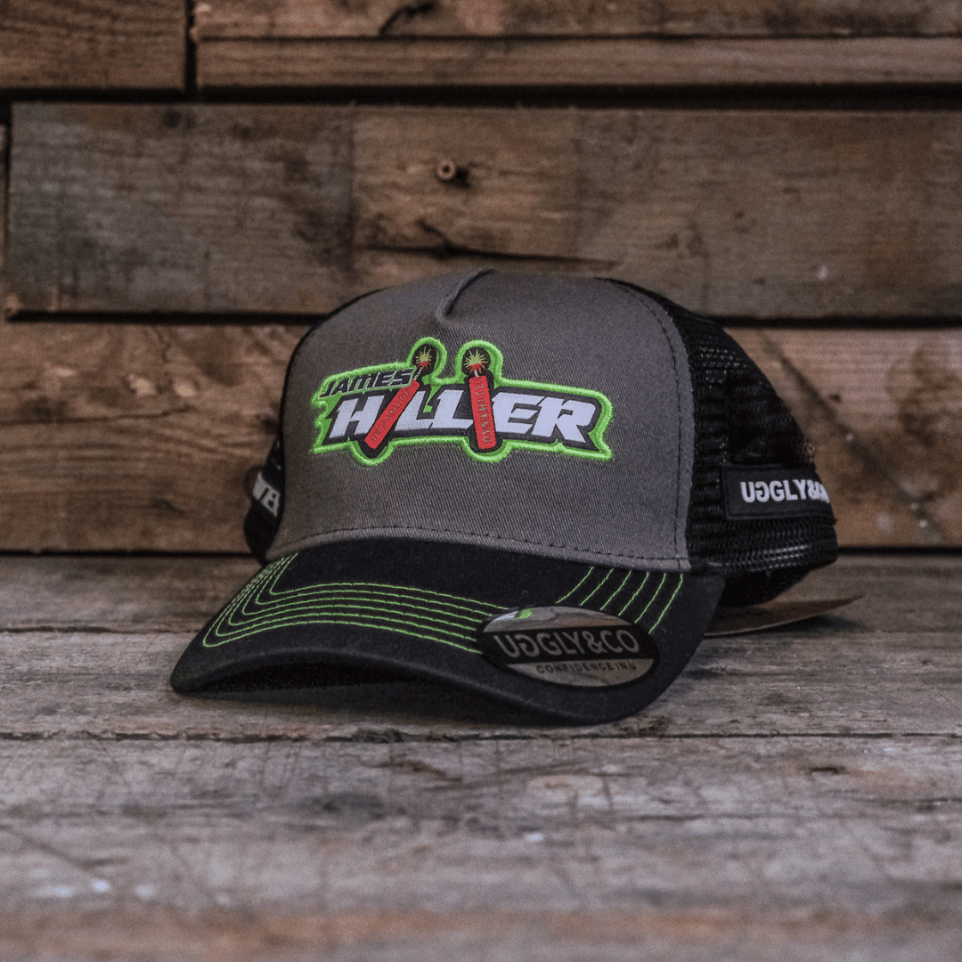 James Hillier Road Racer Trucker Hat – Official Uggly & Co Green Cap