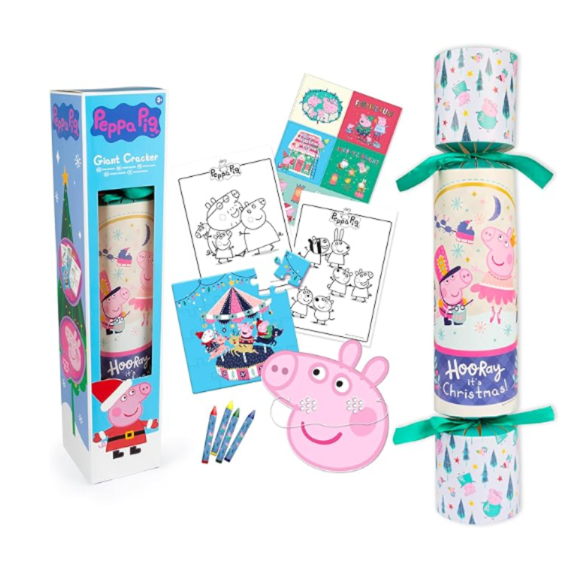 Peppa Pig Giant Surprise Cracker – Kids Party Toy with Gifts by PoundFun