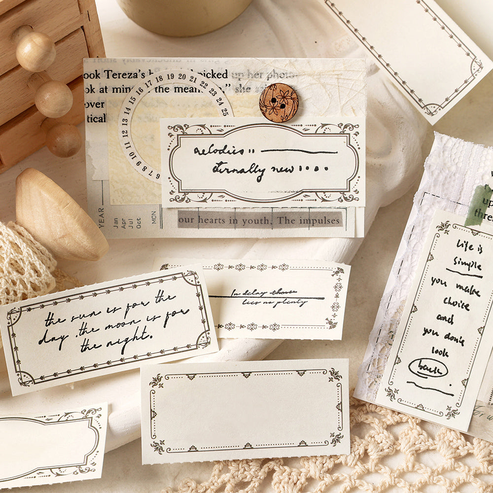LuLuFun Studio Vintage Style Notepad – 50 Sheets Retro Journaling Paper