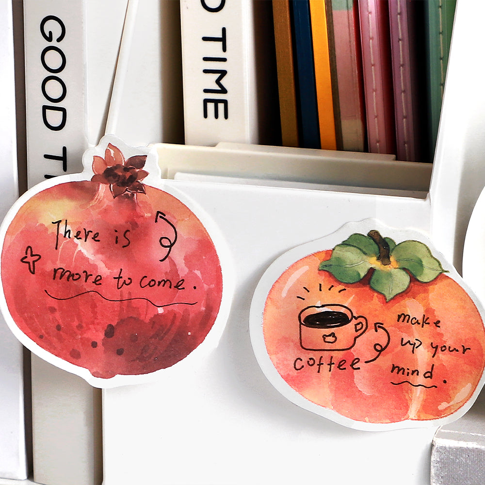 Fruit Shop Sticky Notes by LuLuFun Studio – Cute 30 Sheet Paper Pad