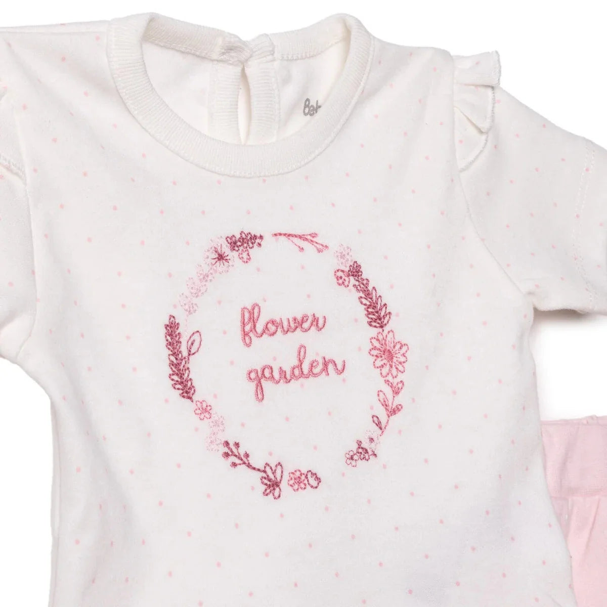 Bebetto Girls T-shirt & Shorts Set Floral Print - Pink