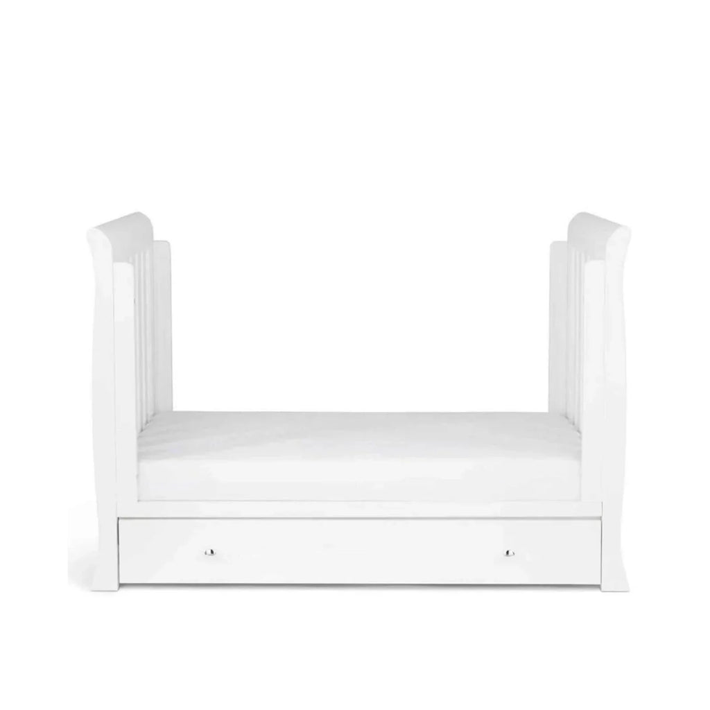 Ickle Bubba Snowdon 4 in 1 Mini 2 Piece Furniture Set White - Premium Sprung Mattress