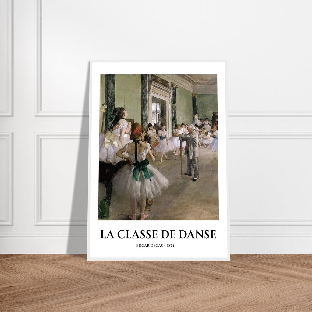 La Classe de Danse Framed Print – Edgar Degas Ballet Wall Art, Impressionist Dance Poster, Classical Art Decor for Studio or Home
