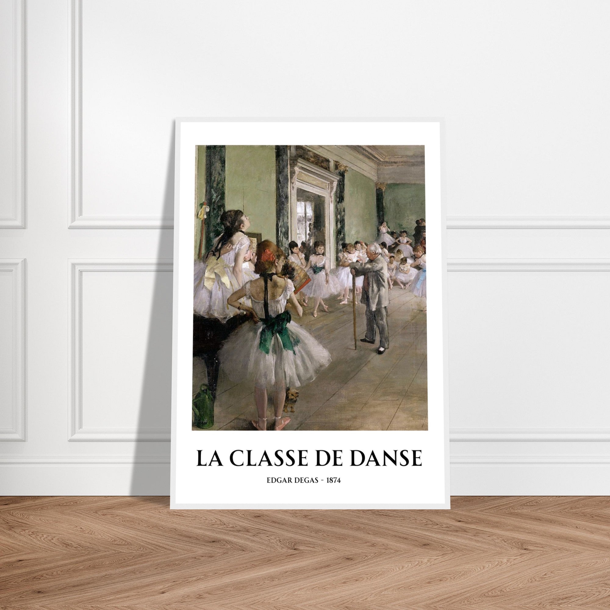 La Classe de Danse Framed Print – Edgar Degas Ballet Wall Art, Impressionist Dance Poster, Classical Art Decor for Studio or Home