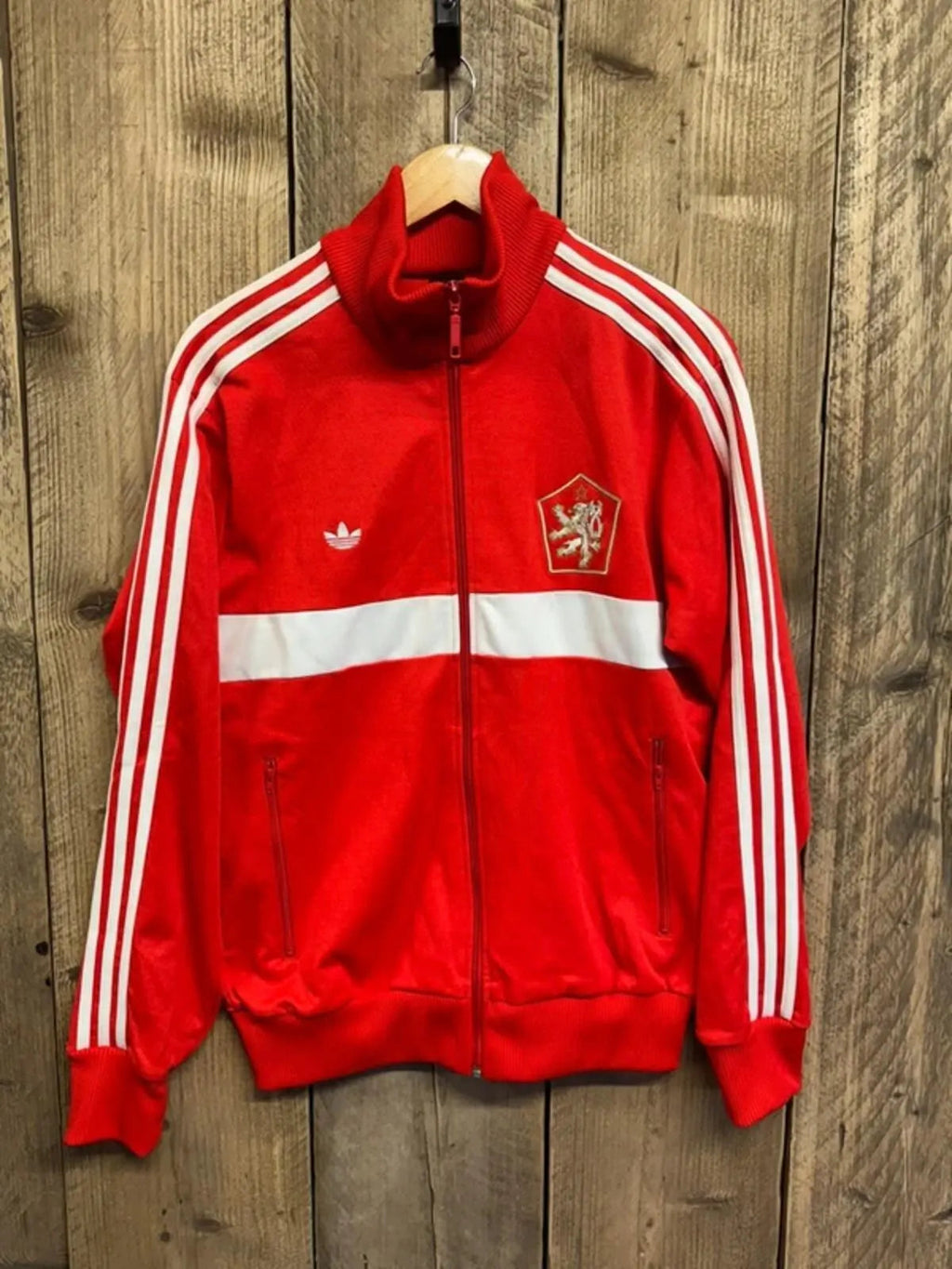 Vintage Adidas Originals Czechoslovakia Tracksuit Top Large #315