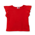 HelloBaby Girls Blouse Berry Belle Crew Neck Short Sleeve - Red