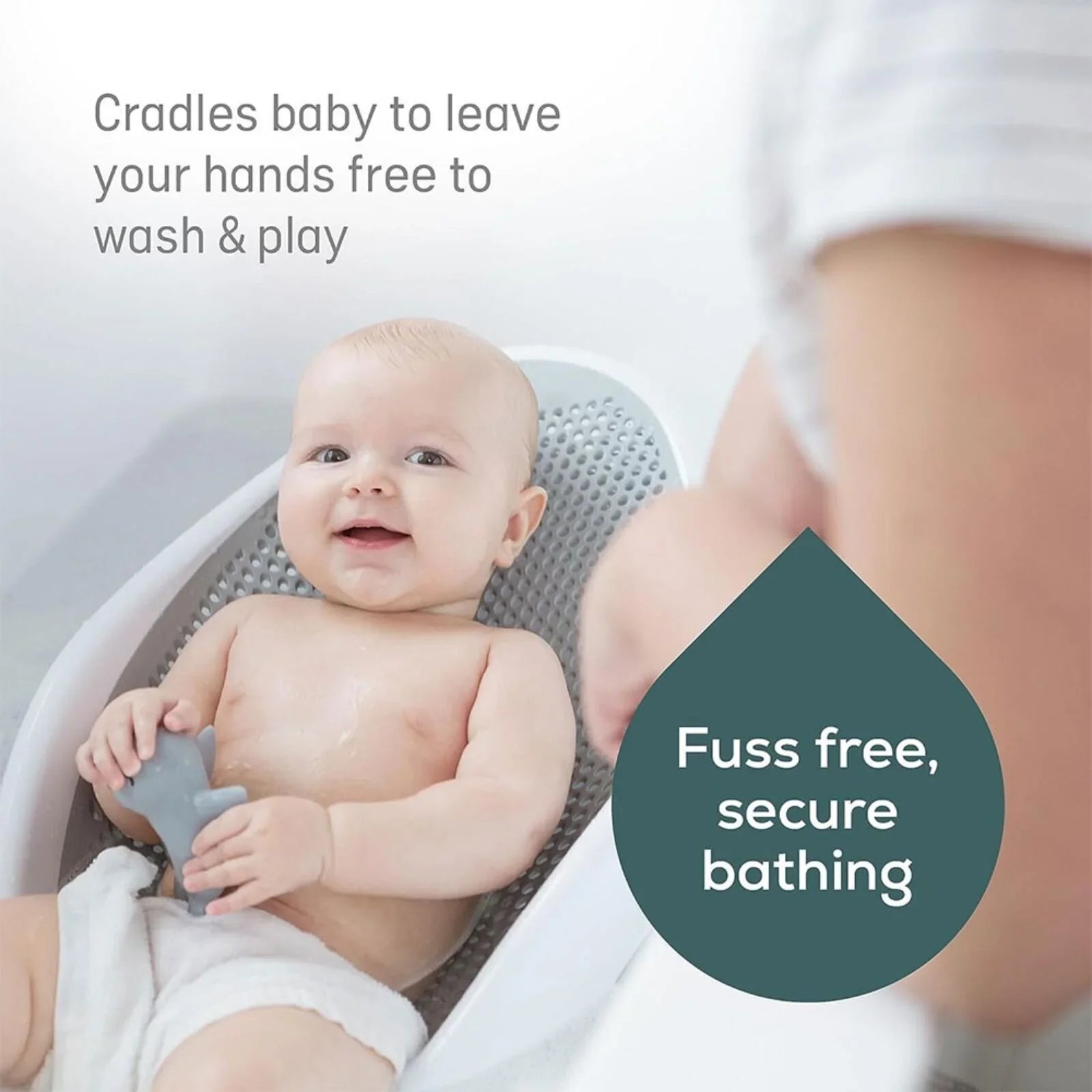 Angelcare Soft Touch Baby Bath Support - Grey