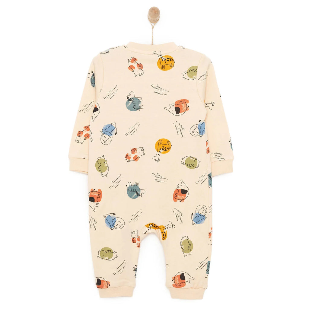 HelloBaby Newborn Boy Jumpsuit - Beige