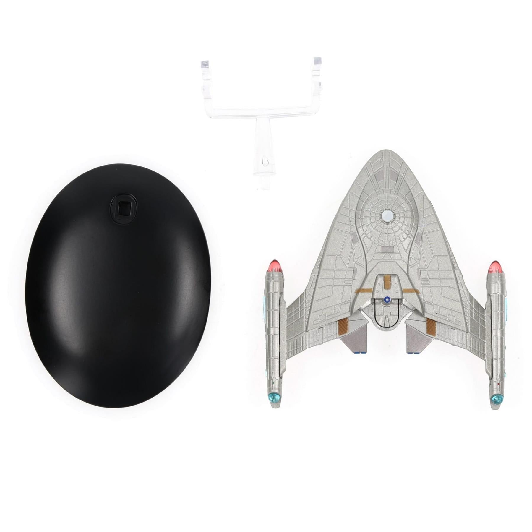 #82 United Earth Starfleet Warp Delta Model Diecast Ship Window Box (Eaglemoss / Star Trek)