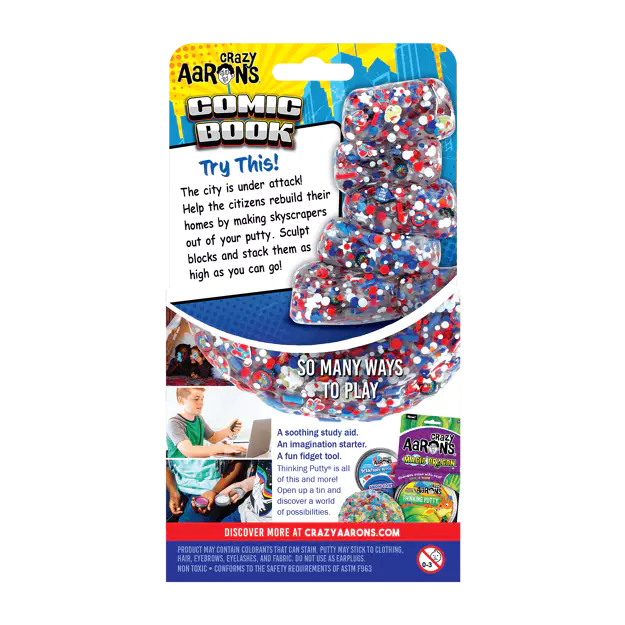Snaps Comic Book Thinking Putty – Sensory Fidget Toy with Character Pieces